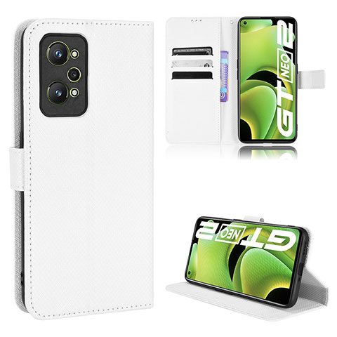 Funda de Cuero Cartera con Soporte Carcasa BY1 para Realme GT Neo 3T 5G Blanco