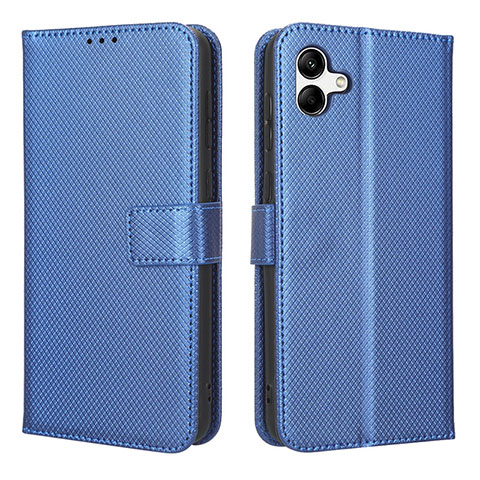 Funda de Cuero Cartera con Soporte Carcasa BY1 para Samsung Galaxy A04 4G Azul