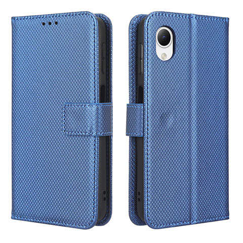 Funda de Cuero Cartera con Soporte Carcasa BY1 para Samsung Galaxy A23 5G SC-56C Azul