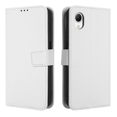 Funda de Cuero Cartera con Soporte Carcasa BY1 para Samsung Galaxy A23s Blanco