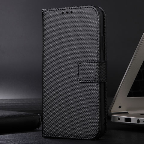 Funda de Cuero Cartera con Soporte Carcasa BY1 para Samsung Galaxy F02S SM-E025F Negro