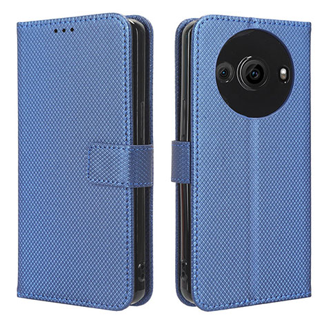 Funda de Cuero Cartera con Soporte Carcasa BY1 para Sharp Aquos R8 Pro Azul