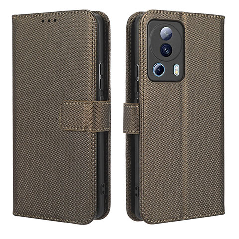 Funda de Cuero Cartera con Soporte Carcasa BY1 para Xiaomi Civi 2 5G Marron