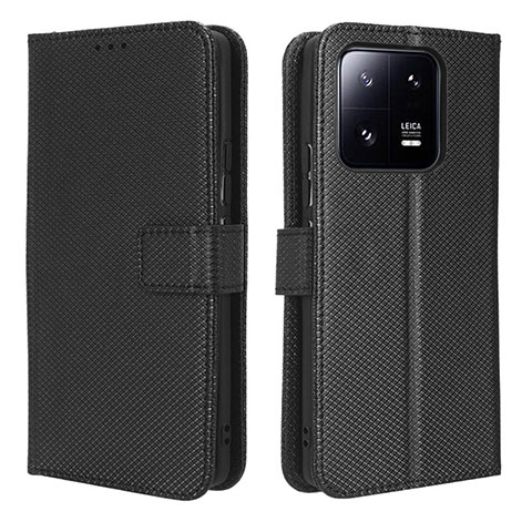 Funda de Cuero Cartera con Soporte Carcasa BY1 para Xiaomi Mi 13 5G Negro