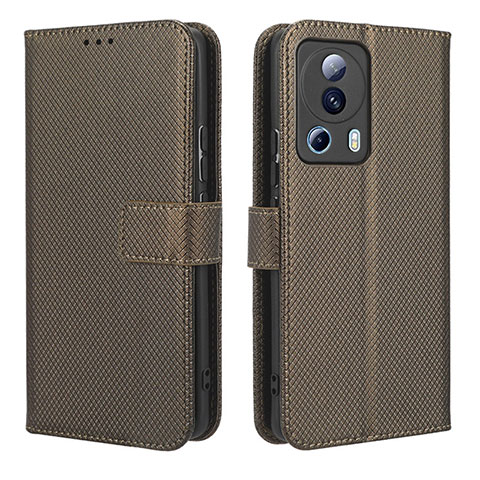 Funda de Cuero Cartera con Soporte Carcasa BY1 para Xiaomi Mi 13 Lite 5G Marron