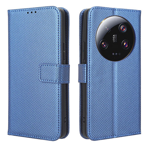 Funda de Cuero Cartera con Soporte Carcasa BY1 para Xiaomi Mi 13 Ultra 5G Azul