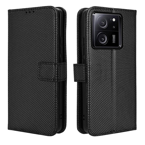 Funda de Cuero Cartera con Soporte Carcasa BY1 para Xiaomi Mi 13T 5G Negro