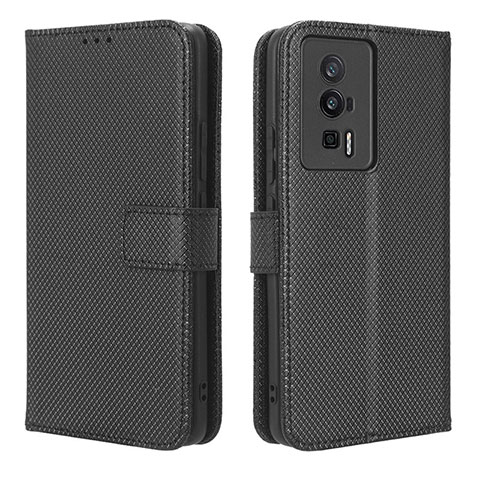 Funda de Cuero Cartera con Soporte Carcasa BY1 para Xiaomi Poco F5 Pro 5G Negro