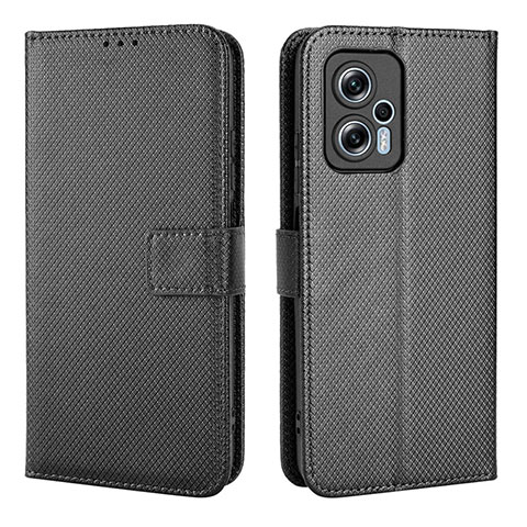 Funda de Cuero Cartera con Soporte Carcasa BY1 para Xiaomi Poco X4 GT 5G Negro