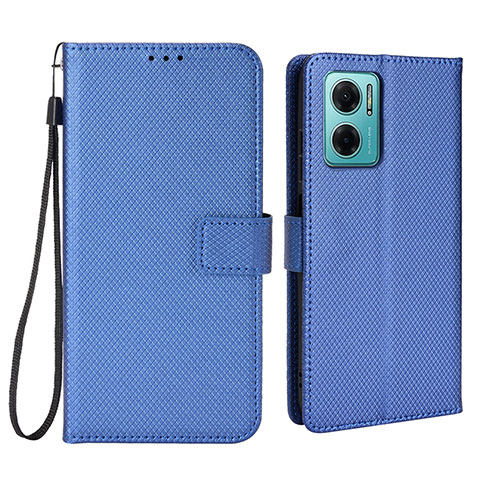 Funda de Cuero Cartera con Soporte Carcasa BY1 para Xiaomi Redmi 10 5G Azul