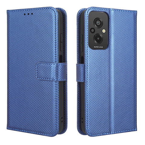 Funda de Cuero Cartera con Soporte Carcasa BY1 para Xiaomi Redmi 11 Prime 4G Azul
