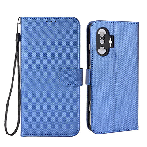 Funda de Cuero Cartera con Soporte Carcasa BY1 para Xiaomi Redmi K40 Gaming 5G Azul