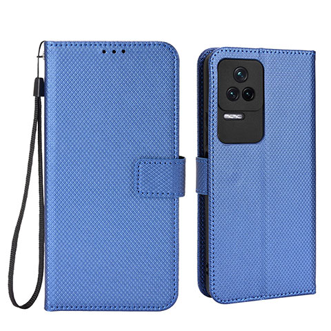 Funda de Cuero Cartera con Soporte Carcasa BY1 para Xiaomi Redmi K50 5G Azul