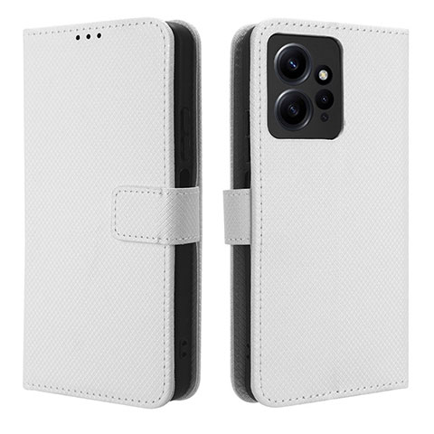 Funda de Cuero Cartera con Soporte Carcasa BY1 para Xiaomi Redmi Note 12 4G Blanco