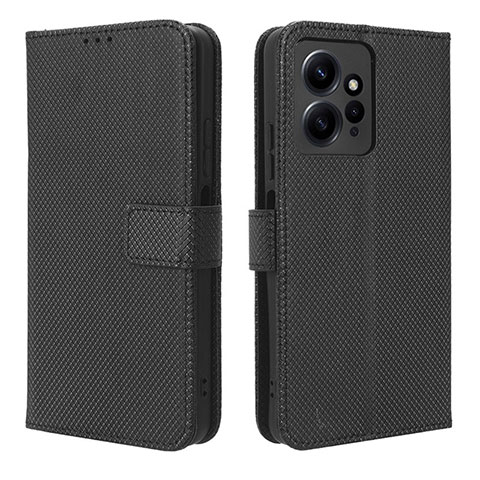 Funda de Cuero Cartera con Soporte Carcasa BY1 para Xiaomi Redmi Note 12 4G Negro