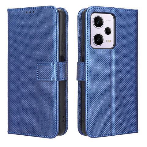 Funda de Cuero Cartera con Soporte Carcasa BY1 para Xiaomi Redmi Note 12 Explorer Azul