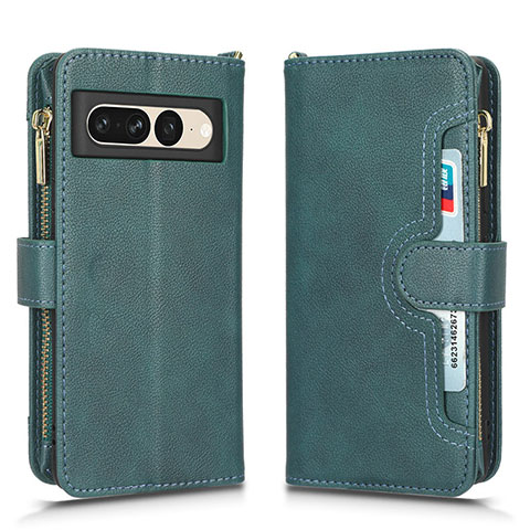 Funda de Cuero Cartera con Soporte Carcasa BY2 para Google Pixel 7 Pro 5G Verde