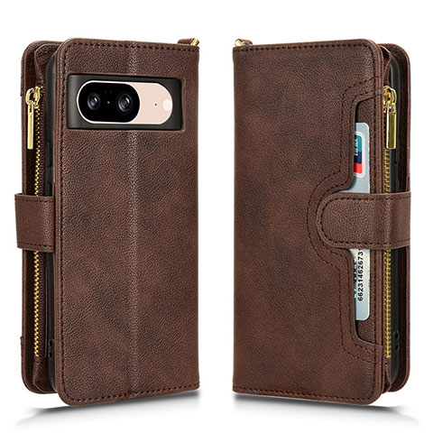 Funda de Cuero Cartera con Soporte Carcasa BY2 para Google Pixel 8 5G Marron