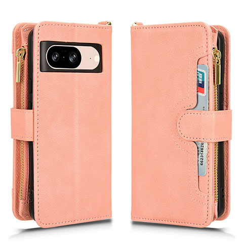 Funda de Cuero Cartera con Soporte Carcasa BY2 para Google Pixel 8 5G Oro Rosa