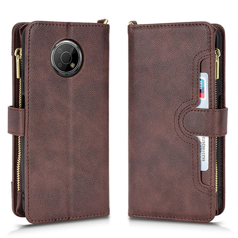 Funda de Cuero Cartera con Soporte Carcasa BY2 para Nokia G300 5G Marron