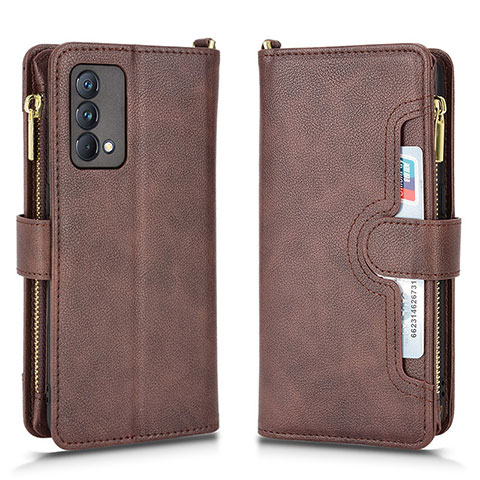 Funda de Cuero Cartera con Soporte Carcasa BY2 para Realme GT Master 5G Marron