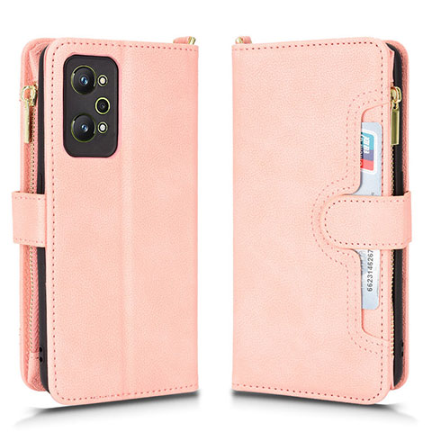 Funda de Cuero Cartera con Soporte Carcasa BY2 para Realme Q5 Pro 5G Oro Rosa