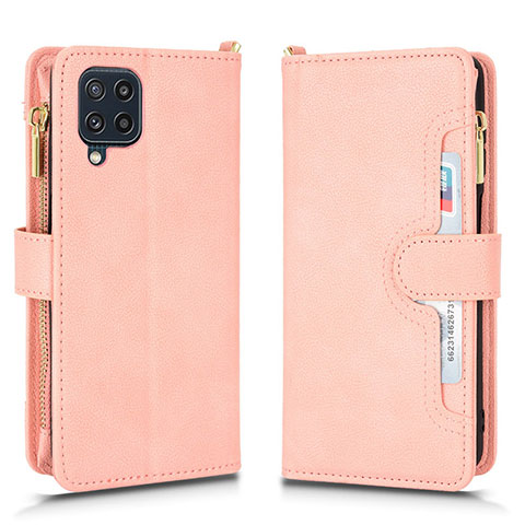 Funda de Cuero Cartera con Soporte Carcasa BY2 para Samsung Galaxy A22 4G Oro Rosa