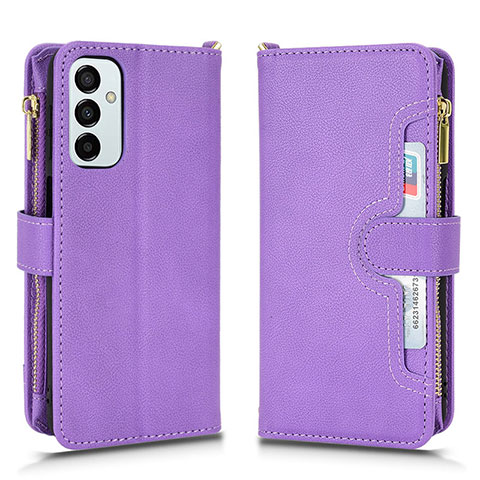 Funda de Cuero Cartera con Soporte Carcasa BY2 para Samsung Galaxy F23 5G Morado