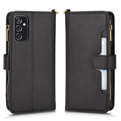 Funda de Cuero Cartera con Soporte Carcasa BY2 para Samsung Galaxy M52 5G Negro