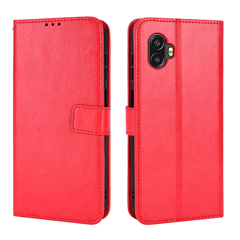 Funda de Cuero Cartera con Soporte Carcasa BY2 para Samsung Galaxy XCover 6 Pro 5G Rojo