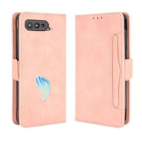 Funda de Cuero Cartera con Soporte Carcasa BY3 para Asus ROG Phone 5 Pro Rosa