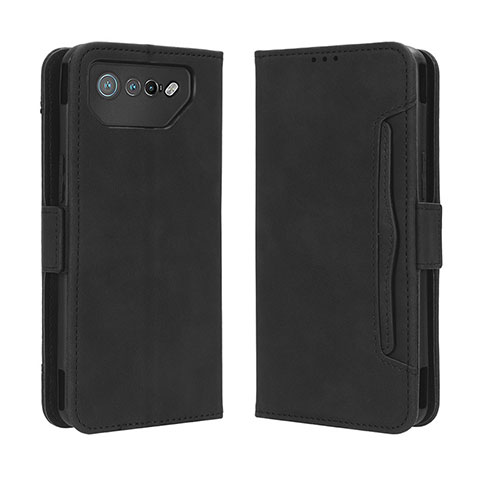 Funda de Cuero Cartera con Soporte Carcasa BY3 para Asus ROG Phone 7 Negro