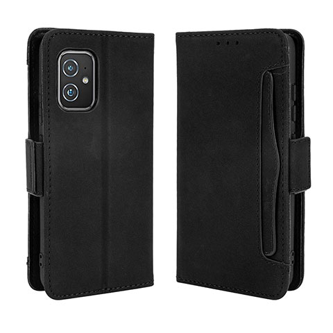 Funda de Cuero Cartera con Soporte Carcasa BY3 para Asus ZenFone 8 Mini Negro