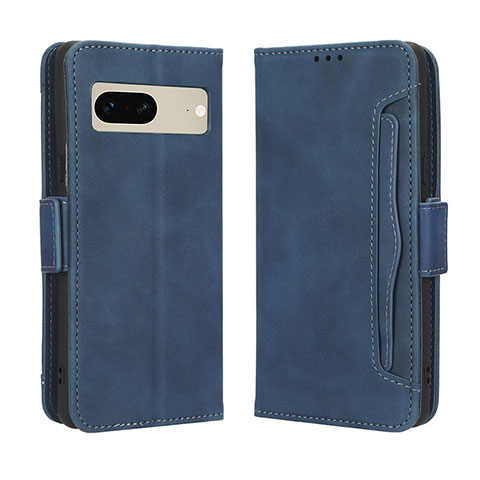 Funda de Cuero Cartera con Soporte Carcasa BY3 para Google Pixel 7 5G Azul