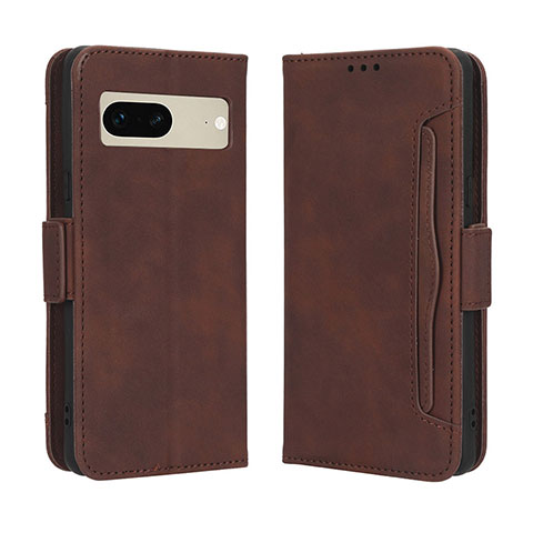 Funda de Cuero Cartera con Soporte Carcasa BY3 para Google Pixel 7 5G Marron