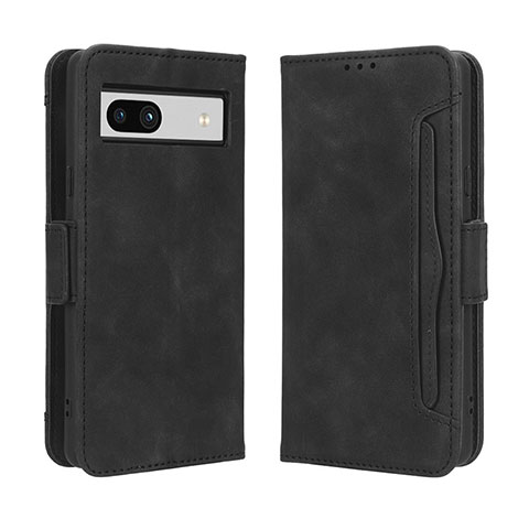 Funda de Cuero Cartera con Soporte Carcasa BY3 para Google Pixel 7a 5G Negro