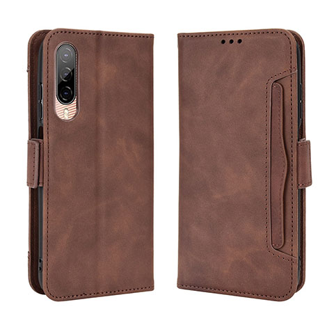 Funda de Cuero Cartera con Soporte Carcasa BY3 para HTC Desire 22 Pro 5G Marron