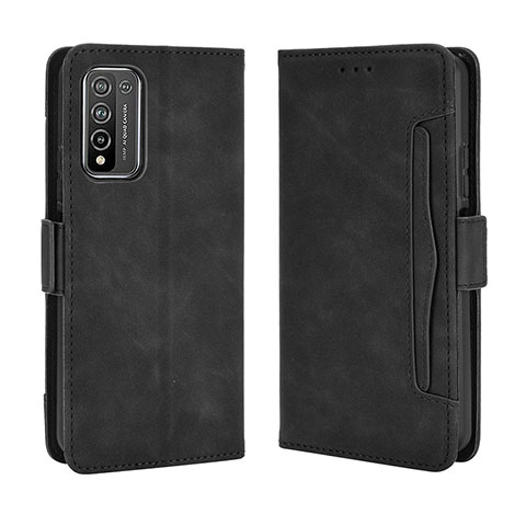 Funda de Cuero Cartera con Soporte Carcasa BY3 para Huawei Honor 10X Lite Negro