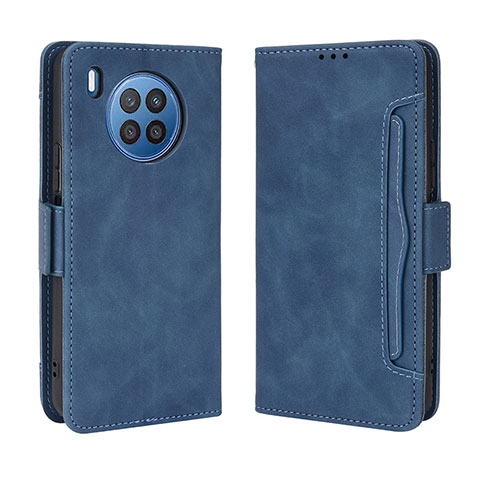 Funda de Cuero Cartera con Soporte Carcasa BY3 para Huawei Honor 50 Lite Azul