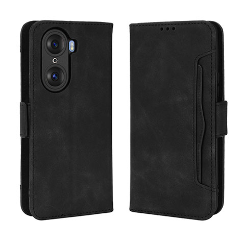 Funda de Cuero Cartera con Soporte Carcasa BY3 para Huawei Honor 60 5G Negro