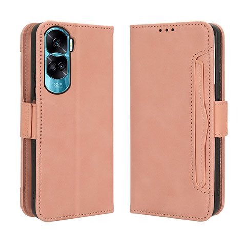 Funda de Cuero Cartera con Soporte Carcasa BY3 para Huawei Honor 90 Lite 5G Rosa