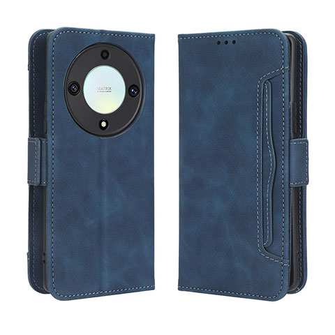 Funda de Cuero Cartera con Soporte Carcasa BY3 para Huawei Honor Magic5 Lite 5G Azul