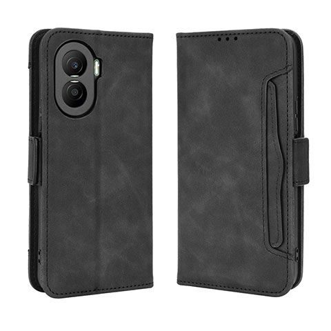 Funda de Cuero Cartera con Soporte Carcasa BY3 para Huawei Honor X40i 5G Negro