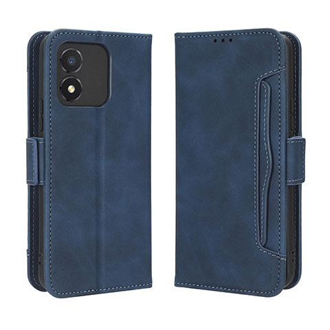 Funda de Cuero Cartera con Soporte Carcasa BY3 para Huawei Honor X5 Azul