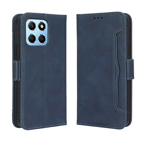 Funda de Cuero Cartera con Soporte Carcasa BY3 para Huawei Honor X6 5G Azul