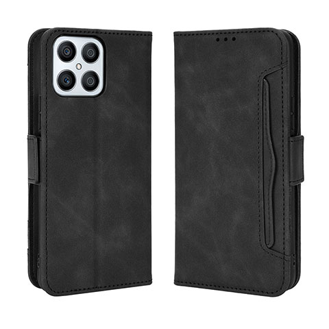 Funda de Cuero Cartera con Soporte Carcasa BY3 para Huawei Honor X8 4G Negro