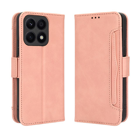 Funda de Cuero Cartera con Soporte Carcasa BY3 para Huawei Honor X8a 4G Rosa