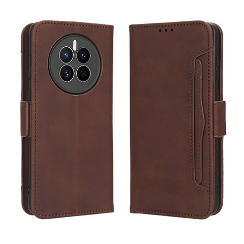 Funda de Cuero Cartera con Soporte Carcasa BY3 para Huawei Mate 50 Marron