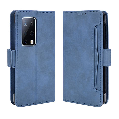 Funda de Cuero Cartera con Soporte Carcasa BY3 para Huawei Mate X2 Azul