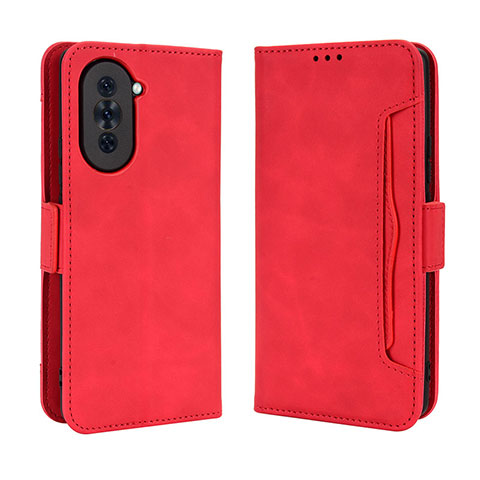 Funda de Cuero Cartera con Soporte Carcasa BY3 para Huawei Nova 10 Pro Rojo